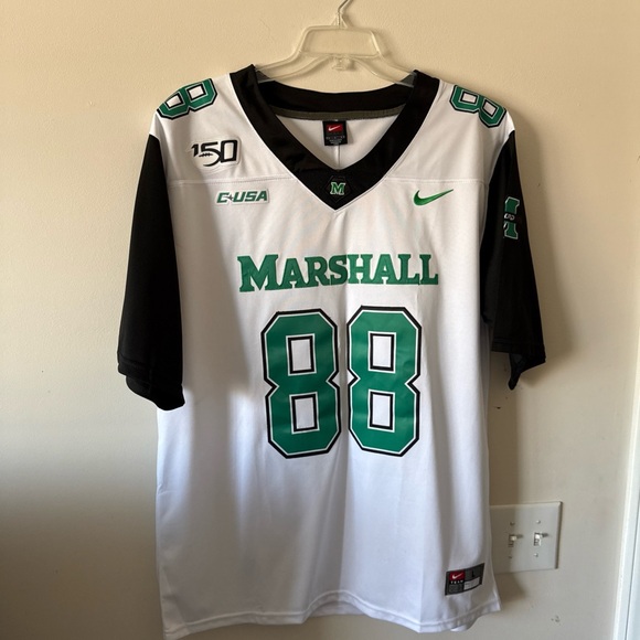Nike White and Green Men's Jersey